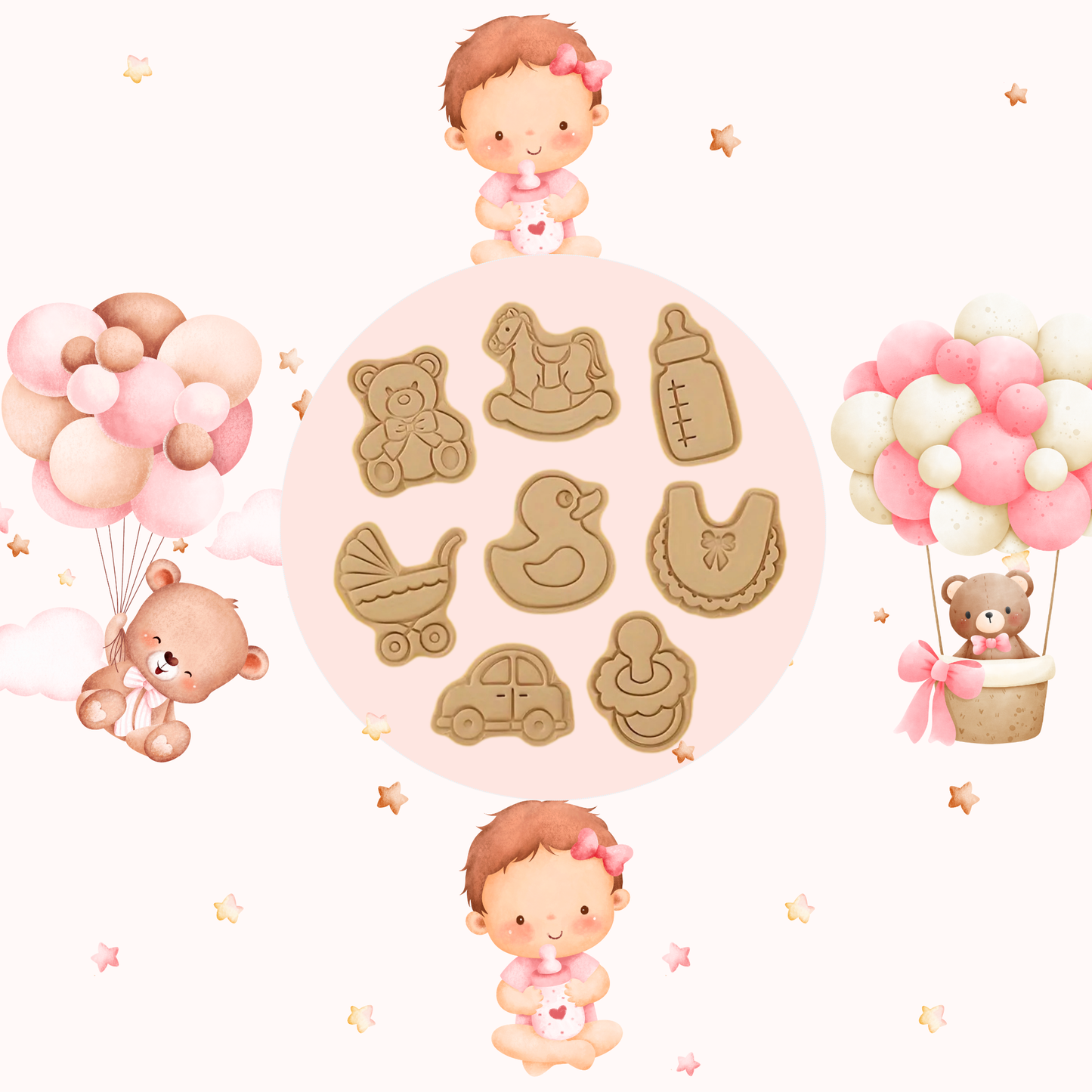 Baby Shower Cookie Box – Welcome Little One