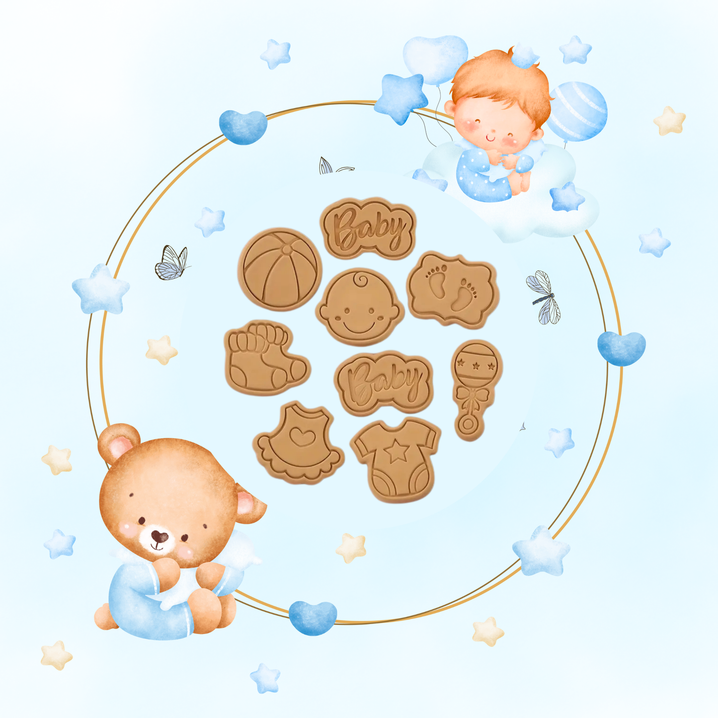 Baby Shower Cookie Box – Welcome Little One