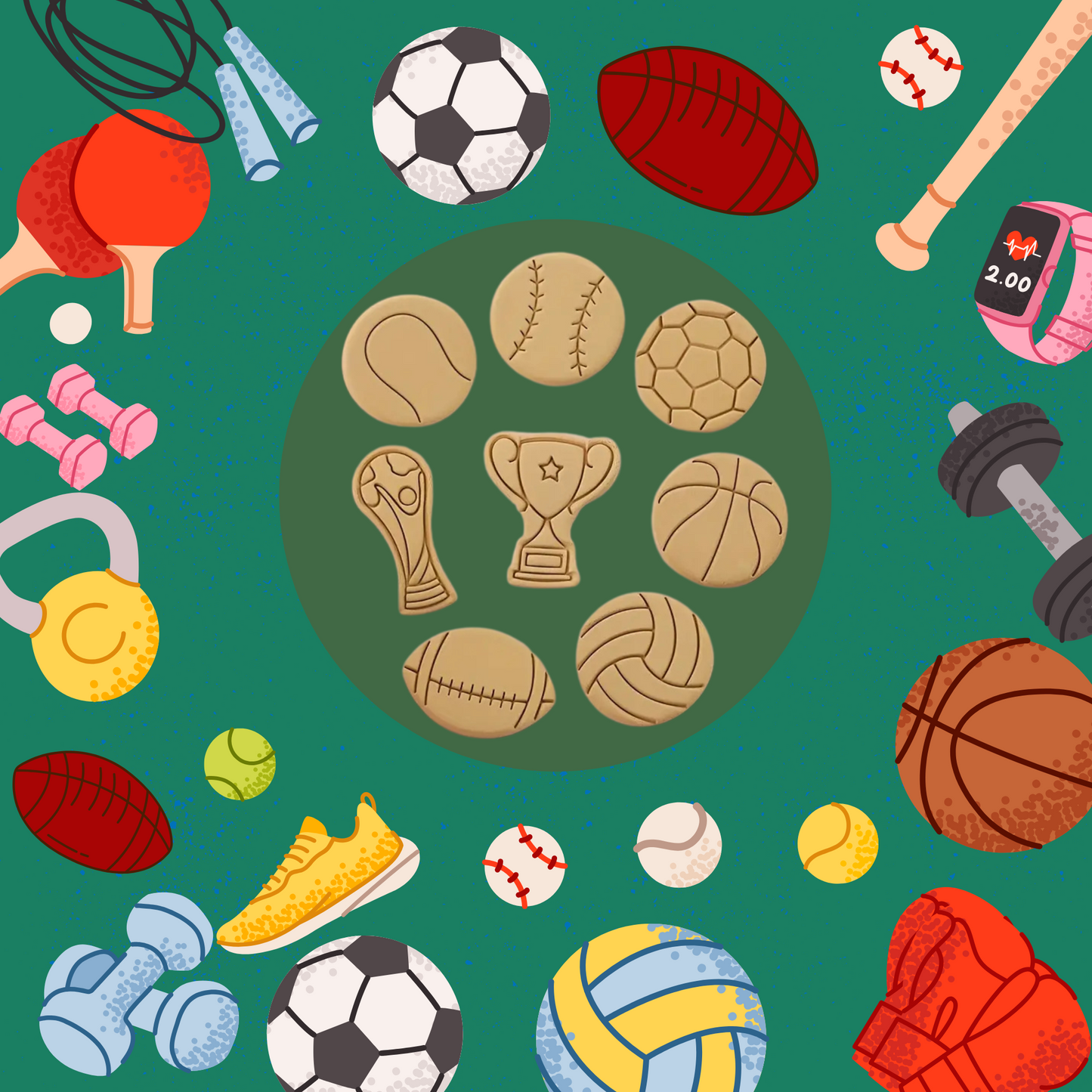 Sporty Fun Cookie Box – Game On, Treats Await!