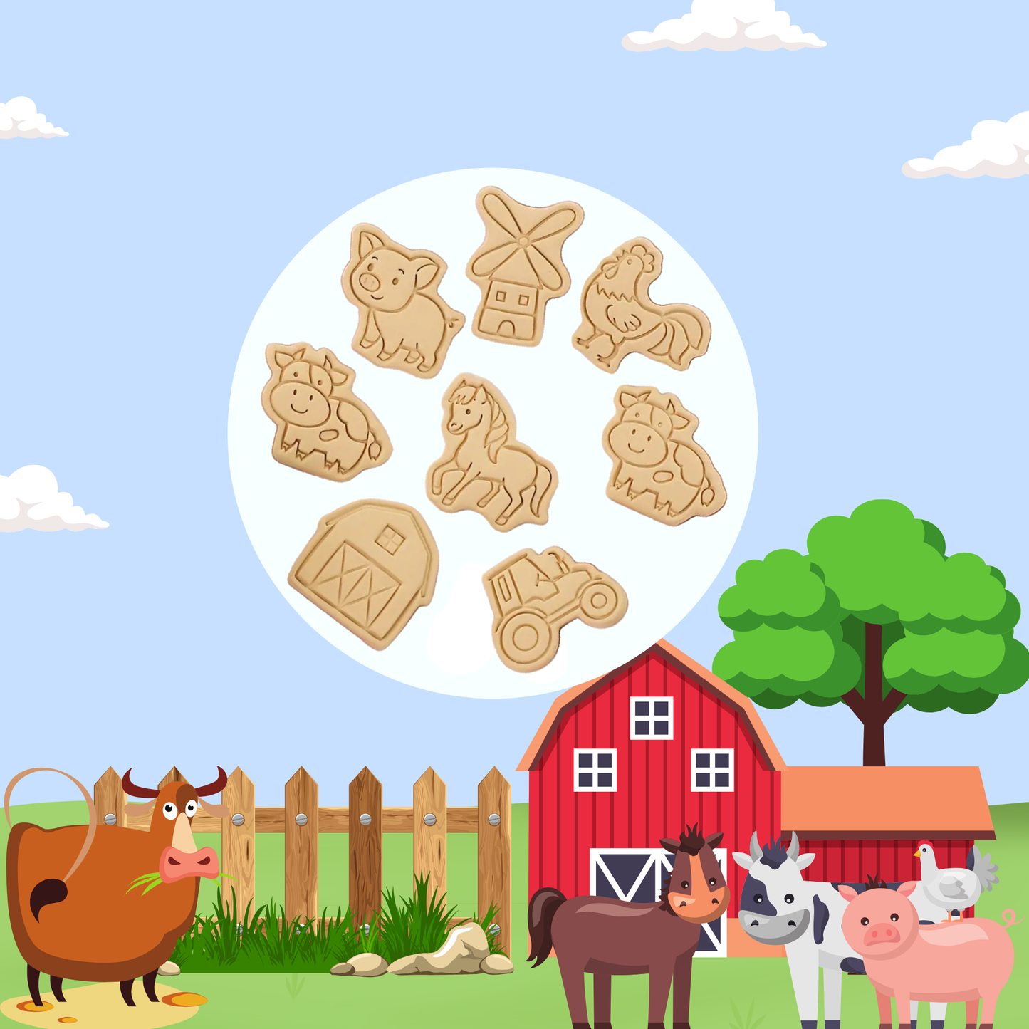 Farm Friends Cookie Box – Taste the Countryside!